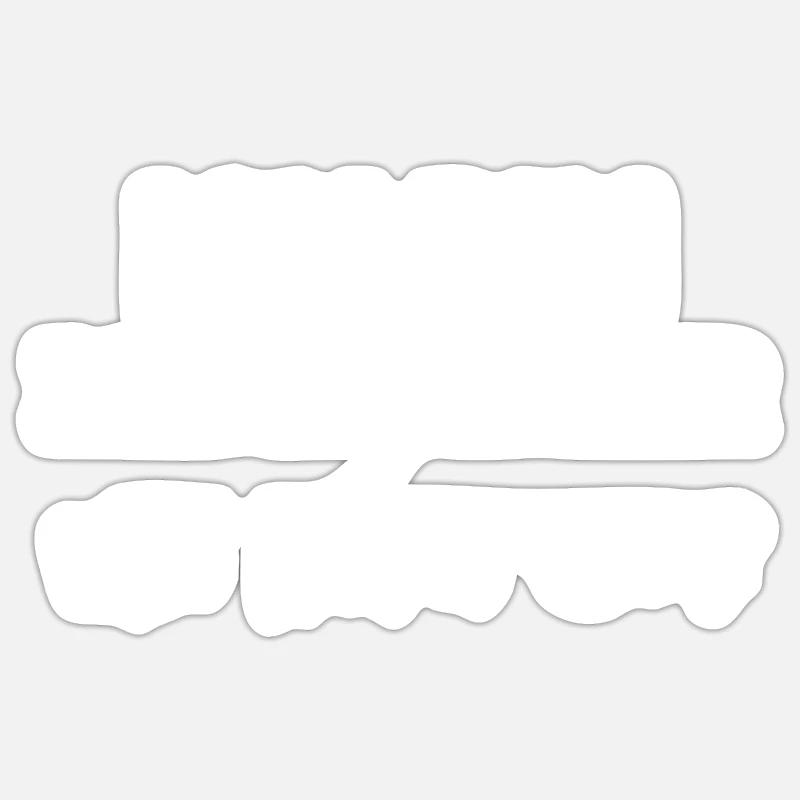 Prothésiste dentaire - Sticker taille S (10 x 10 cm) - blanc mat