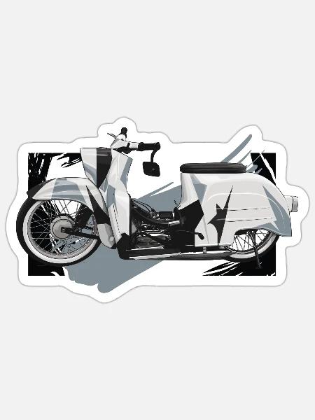 Schwalbe (camouflage) // Illustration - Sticker Größe S (10 x 10 cm) - Mattweiß