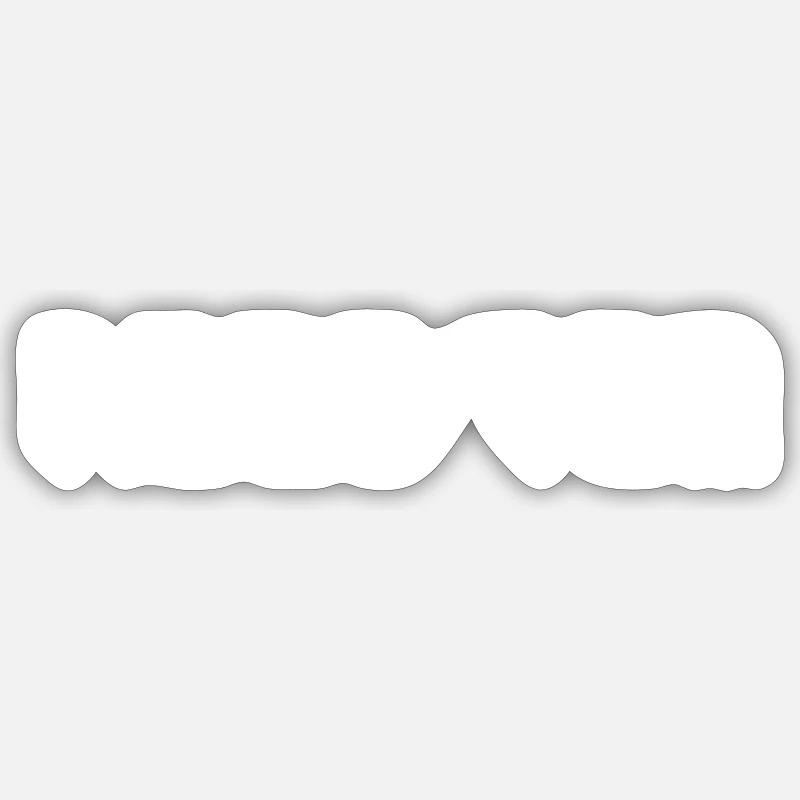 ACID TOM - Sticker taille S (10 x 10 cm) - blanc mat