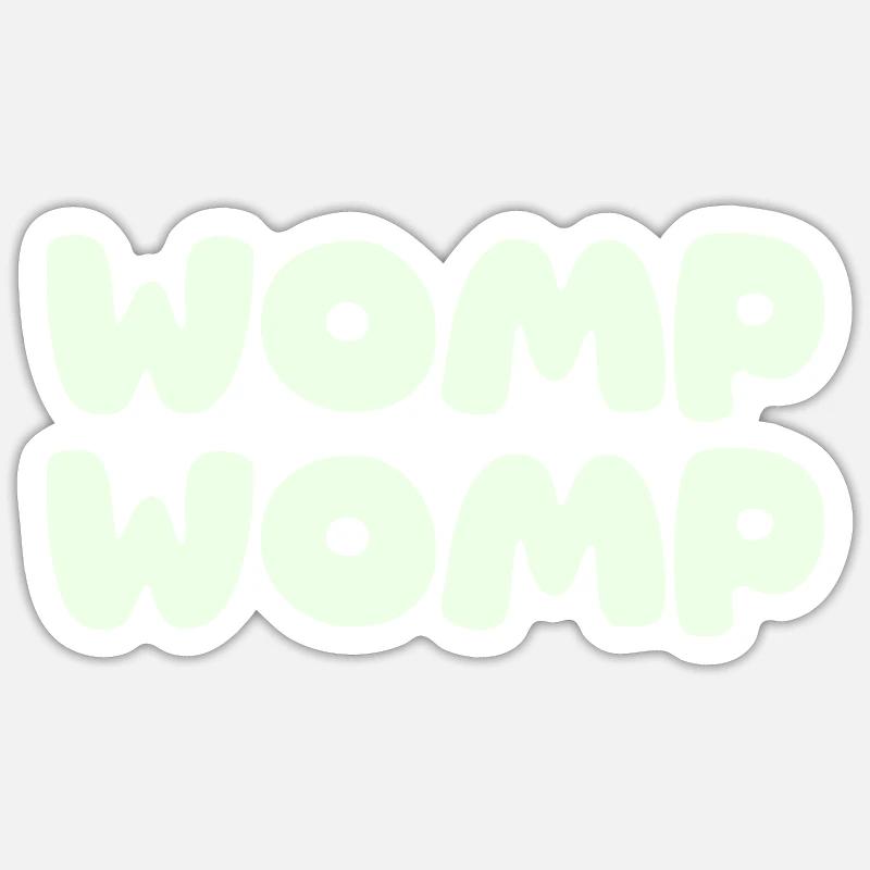 Womp Womp - mintgrün Sticker Größe S (10 x 10 cm)