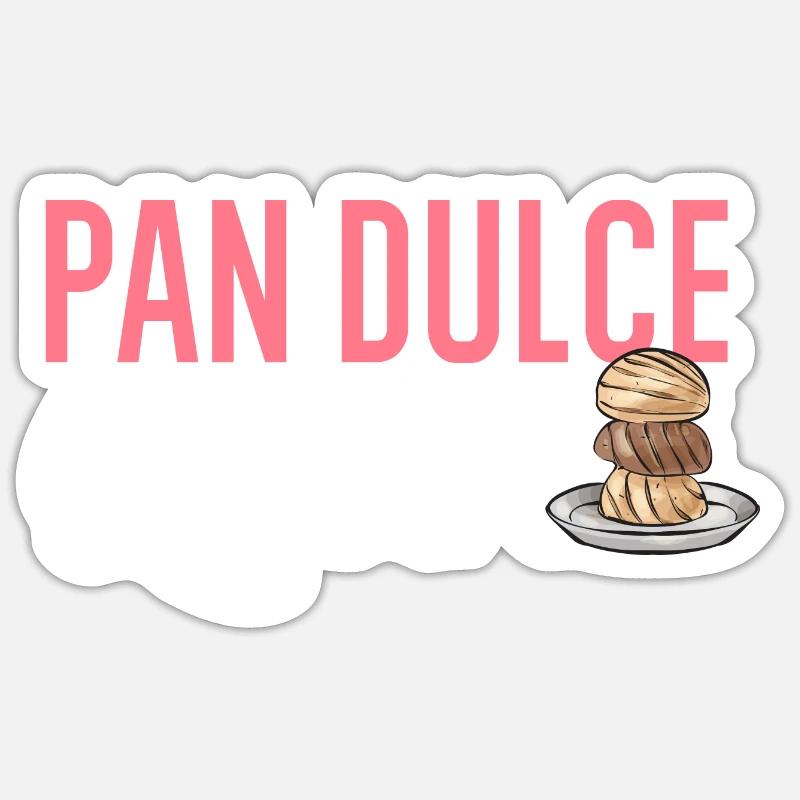 Concha Hispanic Mexican Pan Dulce - Sticker size S (10 x 10 cm) - white matte