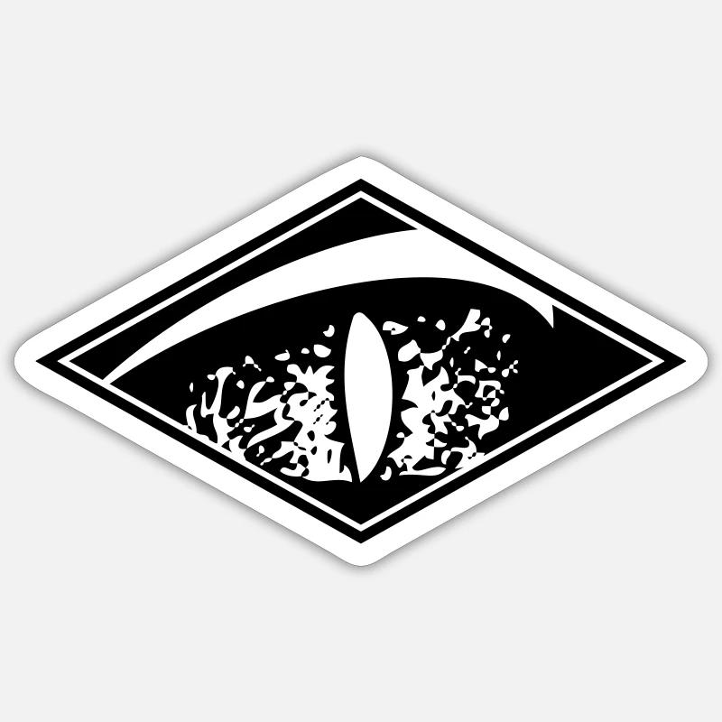 PREDATOR - Sticker Größe S (10 x 10 cm) - Mattweiß