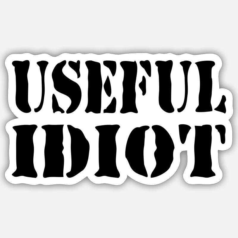 USEFUL IDIOT Sticker size S (10 x 10 cm)