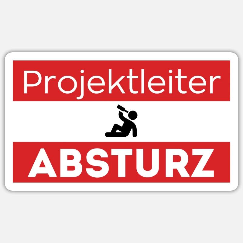 Project Manager Crash Sticker size S (10 x 10 cm)