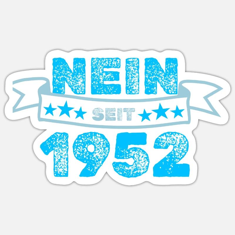 Dagegen 1952 - Sticker Größe S (10 x 10 cm) - Mattweiß
