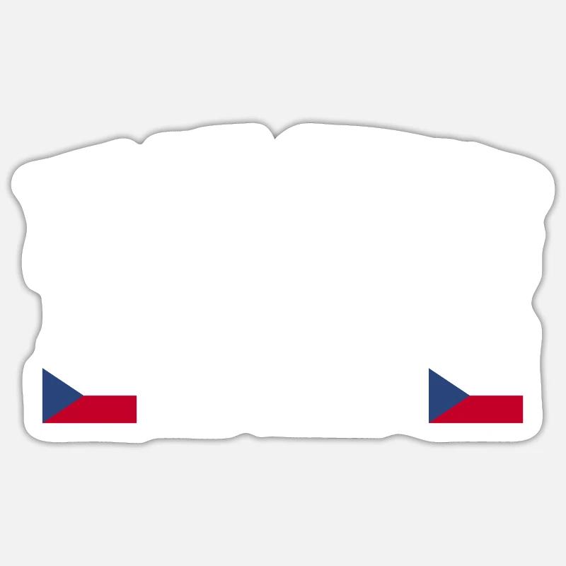 Tchèques République tchèque Sticker taille S (10 x 10 cm)