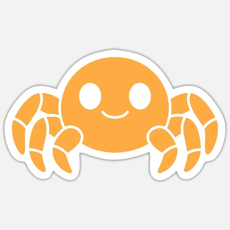 spider - Sticker size S (10 x 10 cm) - white matte