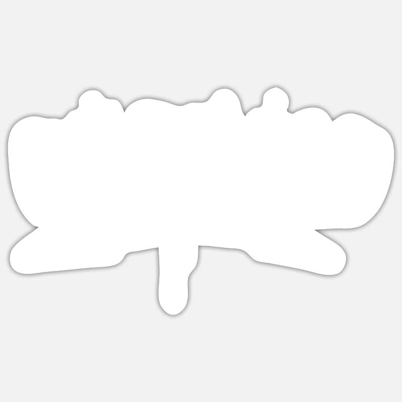 Dortmund Graffiti - Sticker Größe S (10 x 10 cm) - Mattweiß
