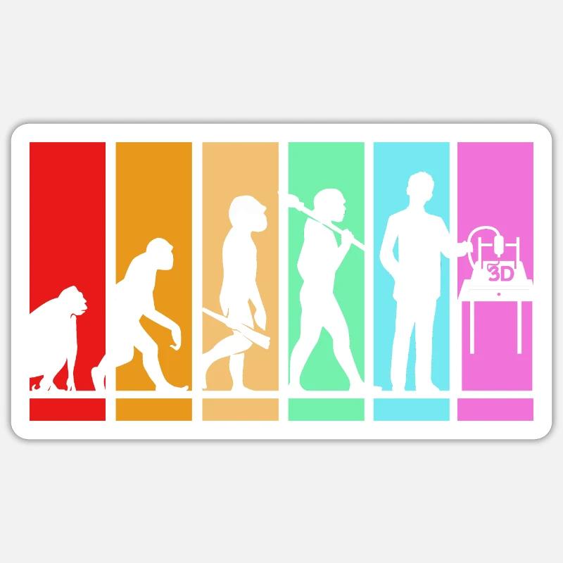 Impression 3D - Sticker taille S (10 x 10 cm) - blanc mat