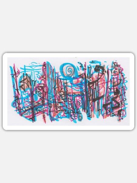 240702 0 - Sticker Größe S (10 x 10 cm) - Mattweiß