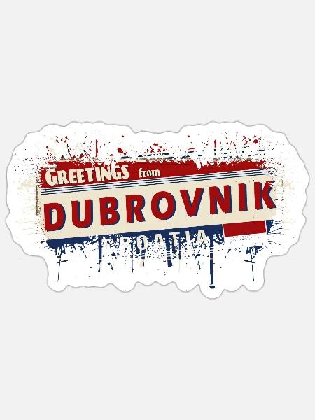 Kroatien Hrvatska Kroatien HRV HR Reisetourismus - Sticker Größe S (10 x 10 cm) - Mattweiß