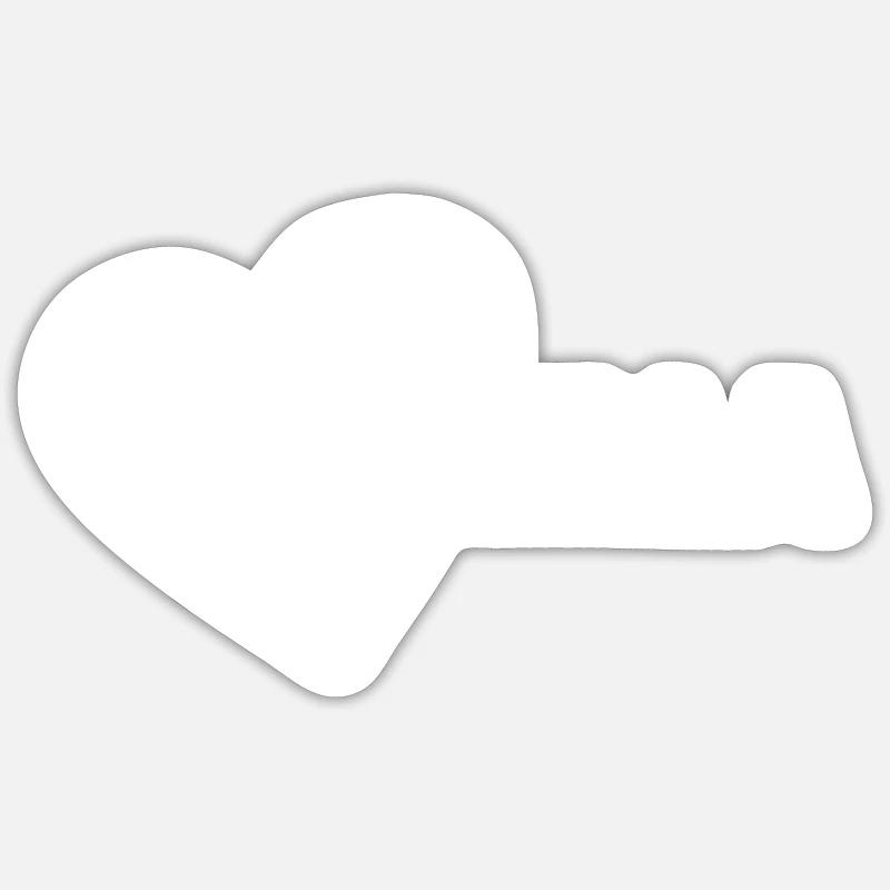 Milla comme prénom - Sticker taille S (10 x 10 cm) - blanc mat