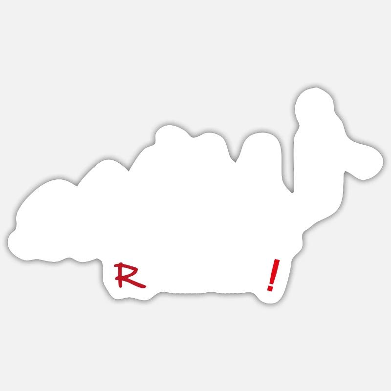 Revolution - Evolution Man with Fun Twist 2 Sticker Größe S (10 x 10 cm)