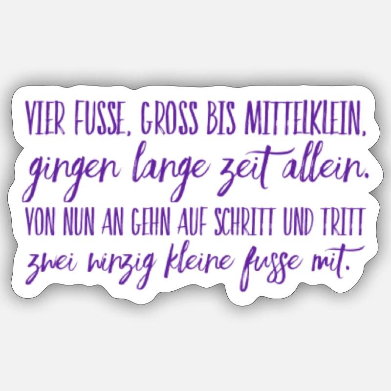 Baptism Gift - Sticker size S (10 x 10 cm) - white matte