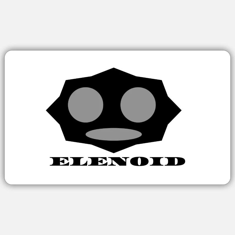 Robot - Sticker taille S (10 x 10 cm) - blanc mat