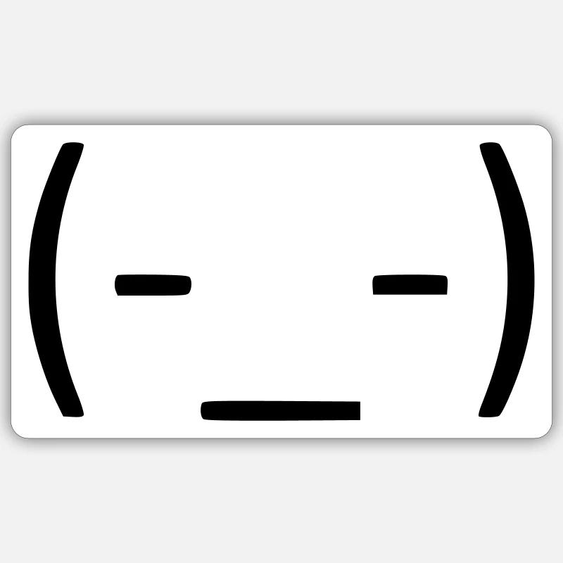 Einfach mal Ruhe bewahren! 😑 - Sticker Größe S (10 x 10 cm) - Mattweiß