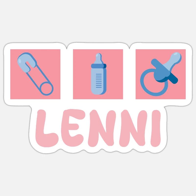 Lenni as a pacifier Sticker size S (10 x 10 cm)