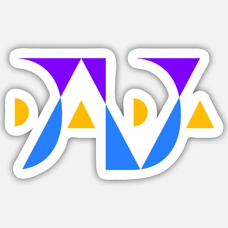 DADA with color selection Sticker size S (10 x 10 cm)