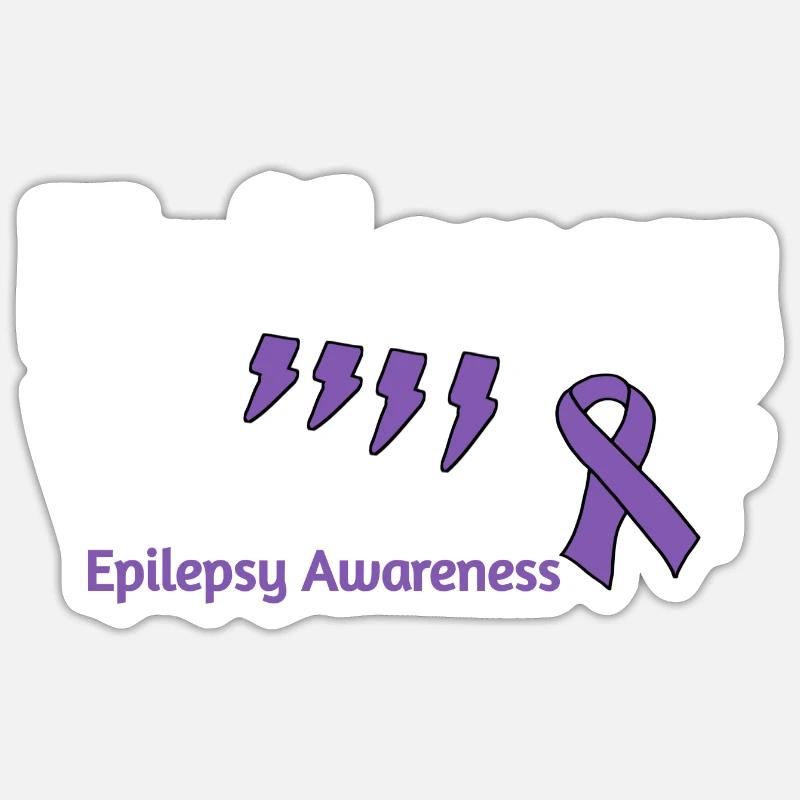 Epilepsy Warrior Sticker Größe S (10 x 10 cm)