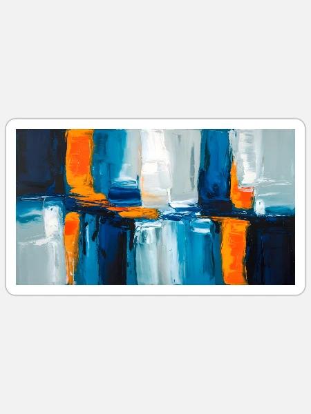 Blocks 3 - Sticker Größe S (10 x 10 cm) - Mattweiß