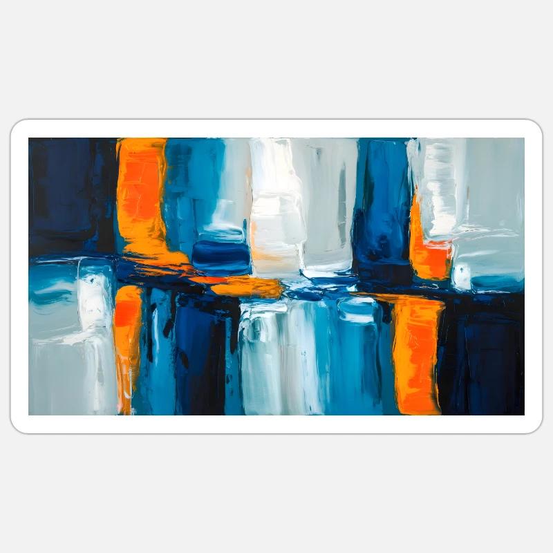 Blocks 3 - Sticker Größe S (10 x 10 cm) - Mattweiß