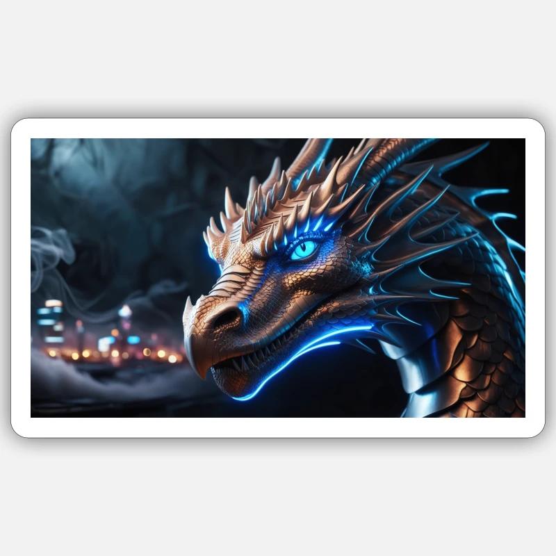 Léonard Phoenix Sticker taille S (10 x 10 cm)