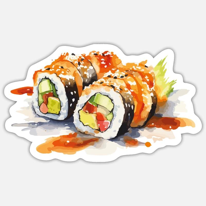 Sushi Sticker size S (10 x 10 cm)