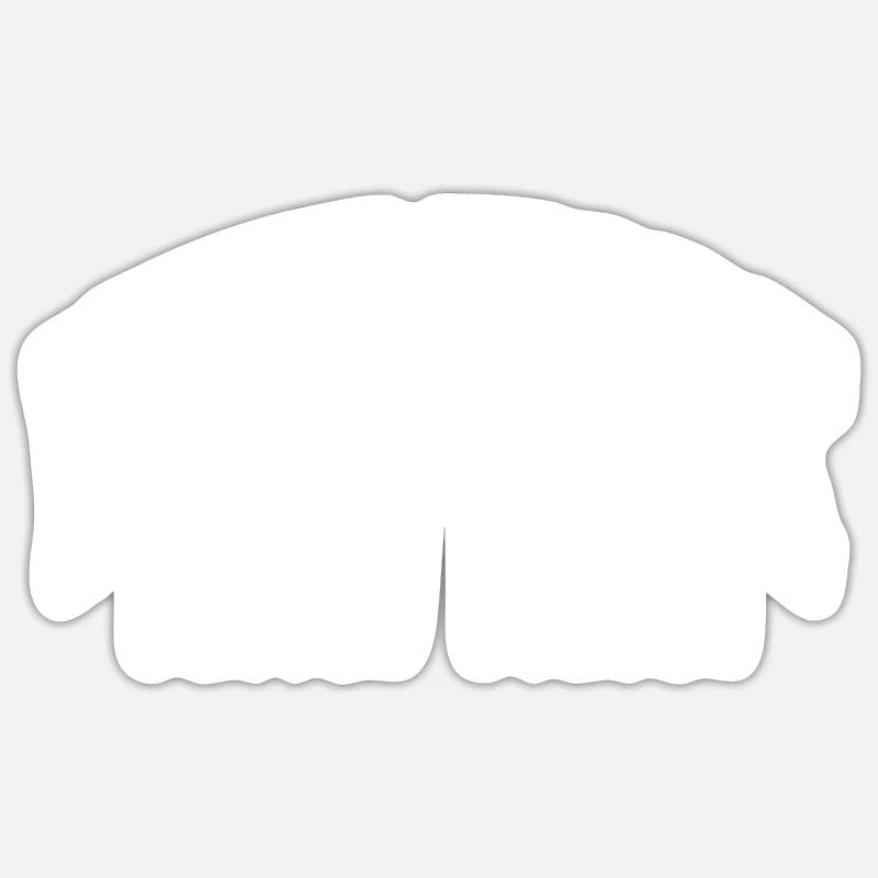 New York - Sticker formato S (10 x 10 cm) - bianco opaco