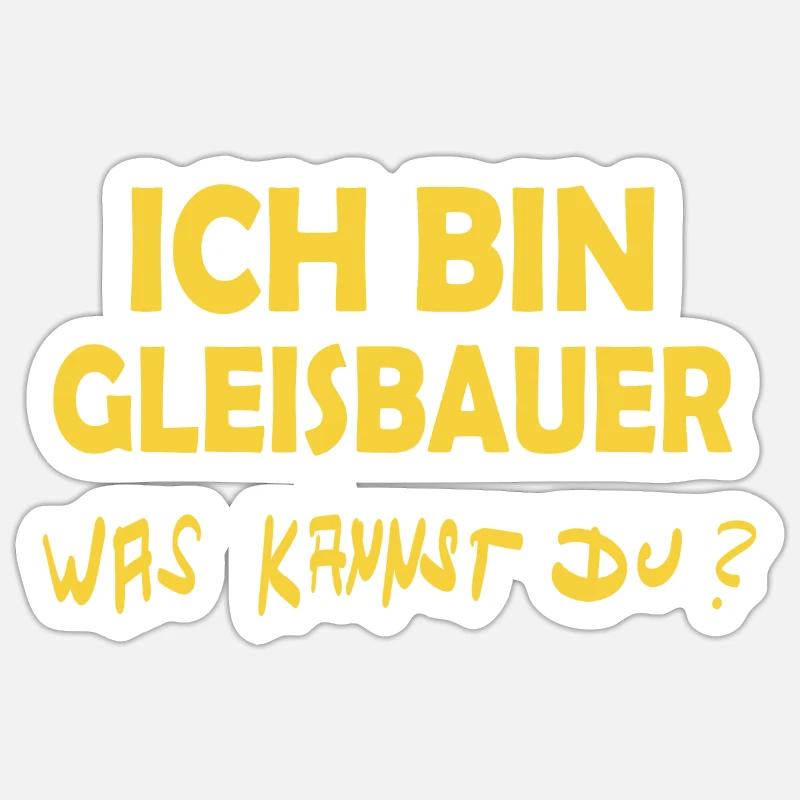 Occupation: Track Builder Sticker size S (10 x 10 cm)