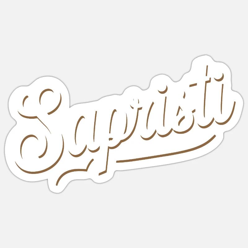Sapristi - Sticker taille S (10 x 10 cm) - blanc mat