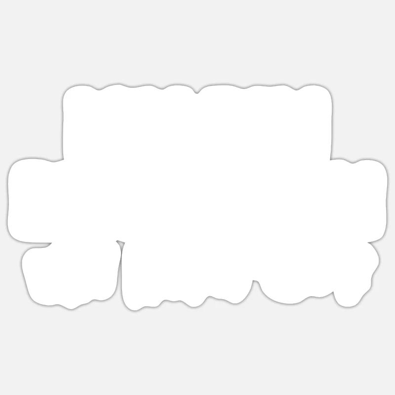 Cadeau pour Miner - Sticker taille S (10 x 10 cm) - blanc mat