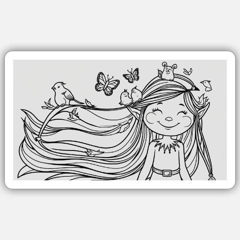 Elf Sticker size S (10 x 10 cm)