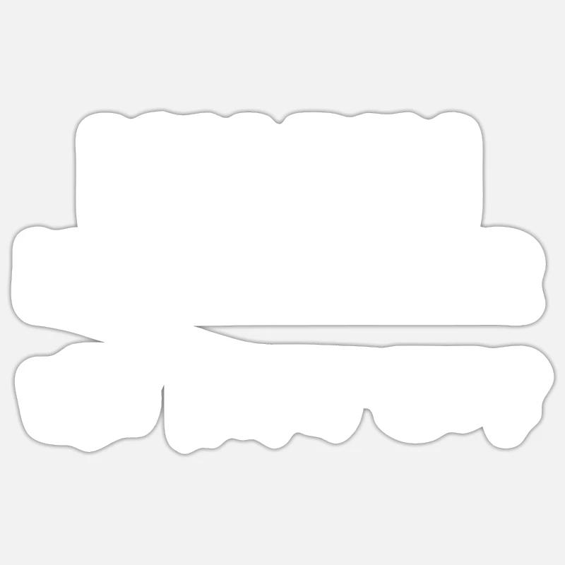 Profession : Mineur - Sticker taille S (10 x 10 cm) - blanc mat