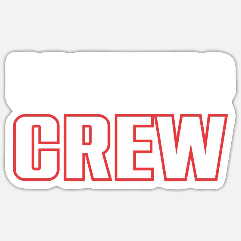 Drinking Crew - Sticker Größe S (10 x 10 cm) - Mattweiß