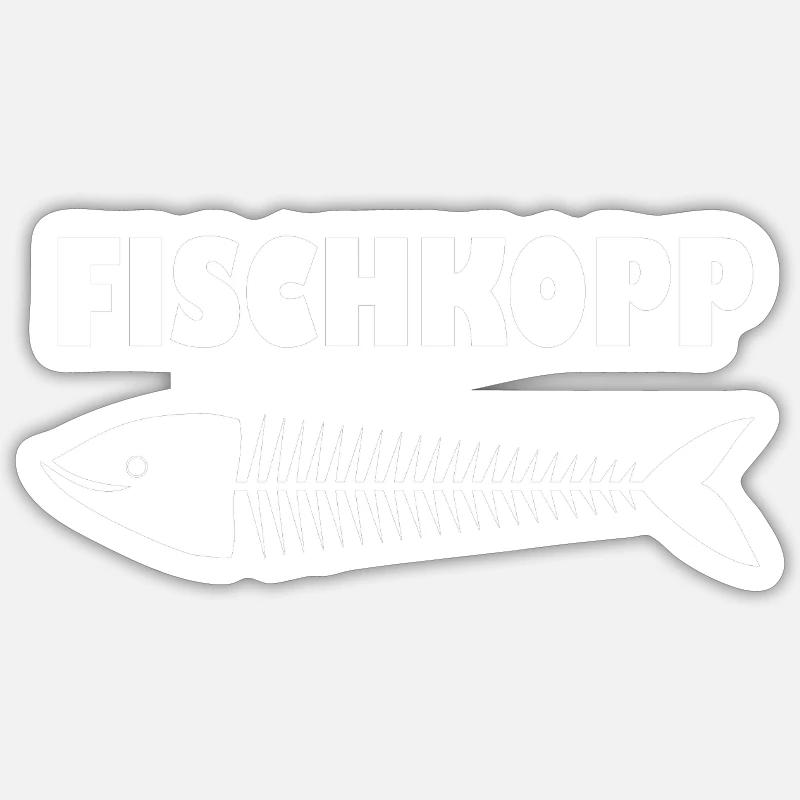 Fischkopp Sticker size S (10 x 10 cm)
