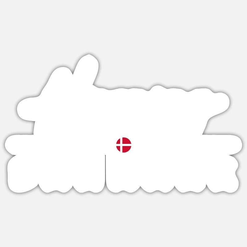 Dänemark - Herning - Danmark - Denmark - Sticker size S (10 x 10 cm) - white matte