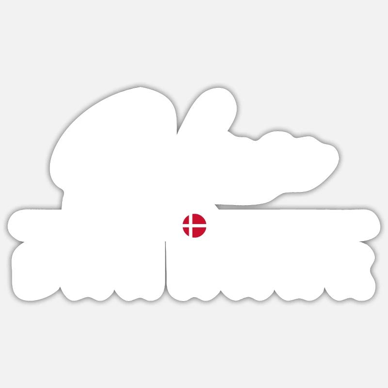 Dänemark - Odense - Danmark - Denmark - Sticker size S (10 x 10 cm) - white matte