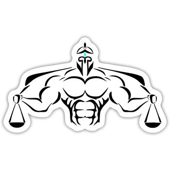 Alpha Scale Deluxe - Sticker Größe S (10 x 10 cm) - Mattweiß - Vorne