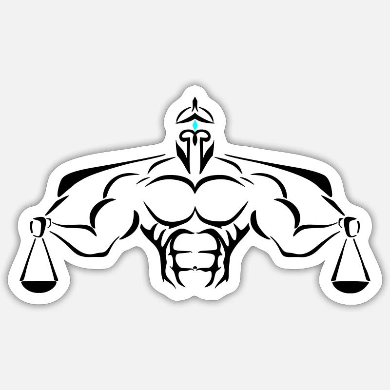 Alpha Scale Deluxe - Sticker Größe S (10 x 10 cm) - Mattweiß