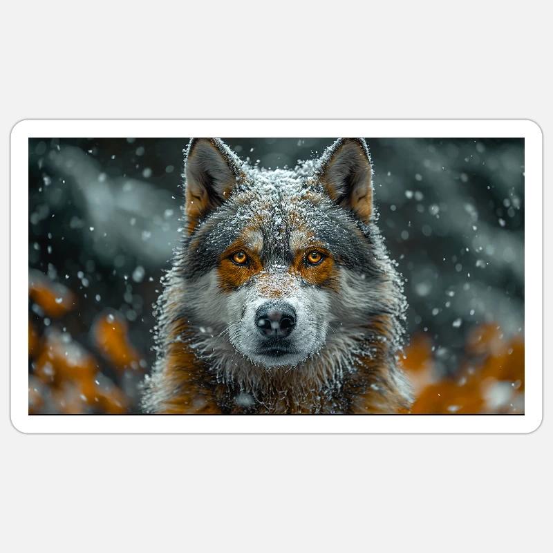 WOLF Sticker Größe S (10 x 10 cm)