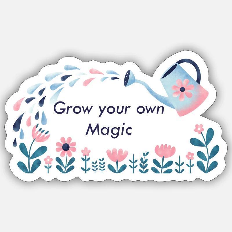 MAGIC GARDEN without background - Sticker size S (10 x 10 cm) - white matte
