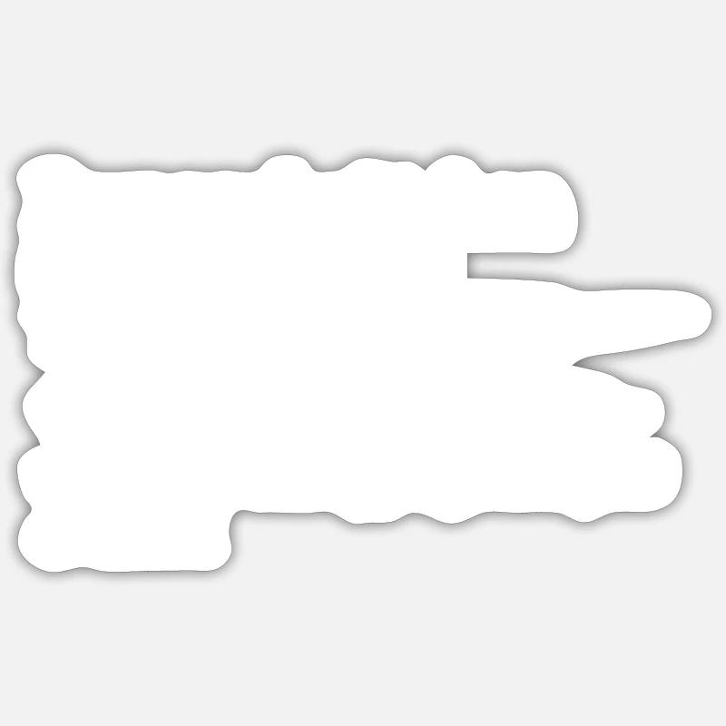 Lung Bun Funny German Idiom Sticker size S (10 x 10 cm)