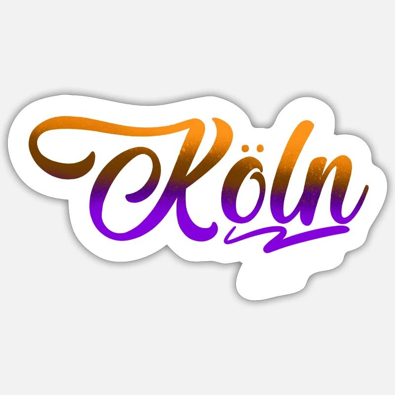 Cologne - Sticker size S (10 x 10 cm) - white matte