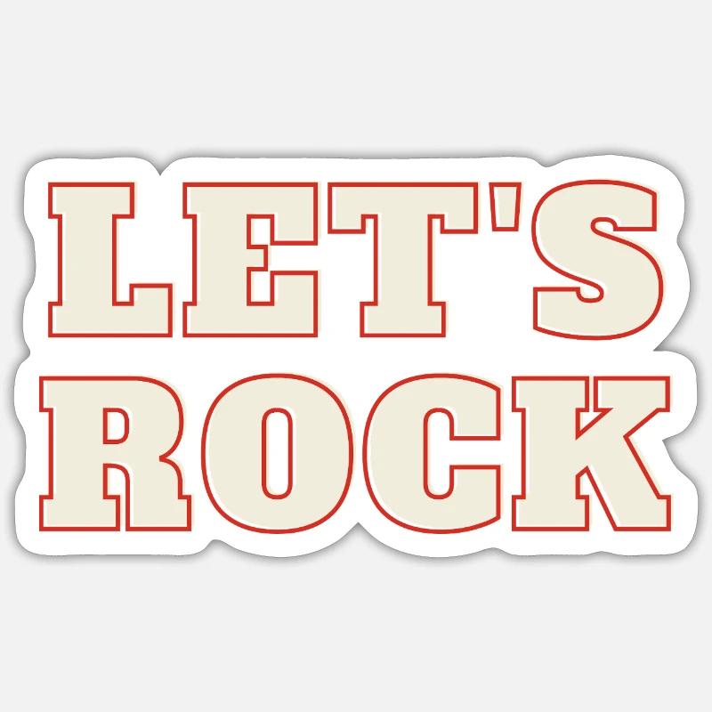 Faisons du rock Sticker taille S (10 x 10 cm)