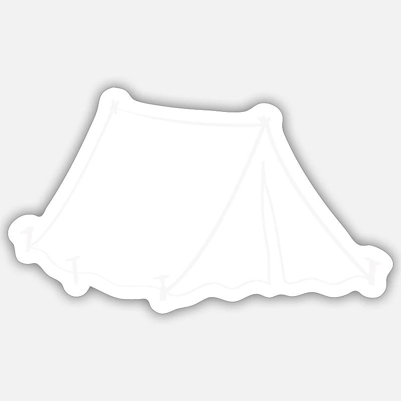 zelt Sticker Größe S (10 x 10 cm)