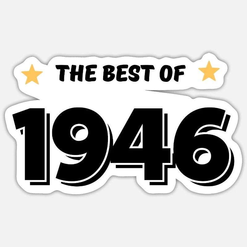 Das Beste von 1946 Sticker Größe S (10 x 10 cm)