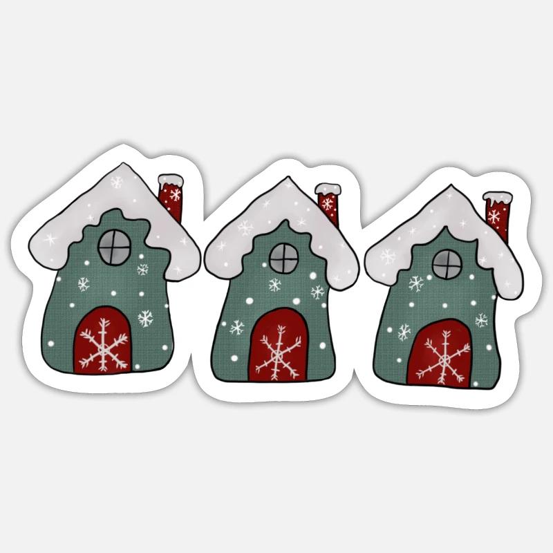 Winterhäuser Sticker Größe S (10 x 10 cm)