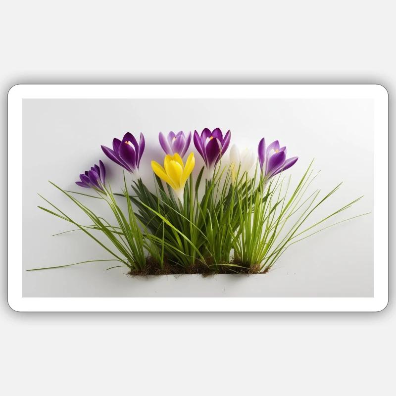 Crocuses Sticker size S (10 x 10 cm)