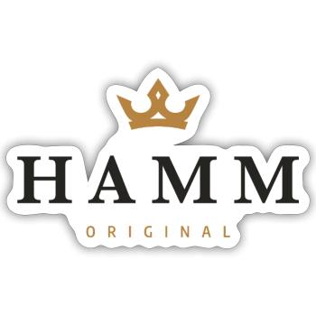 Hamm Original Family Logo - Sticker size S (10 x 10 cm) - white matte - Front