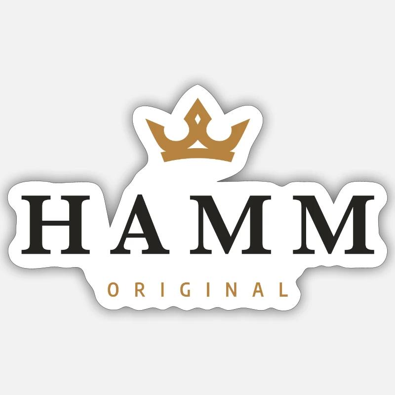 Hamm Original Family Logo Sticker size S (10 x 10 cm)